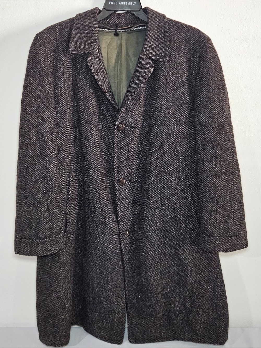 Vintage Harris Tweed Overcoat | Pure Wool | Dayton’s | 44S | Union Made